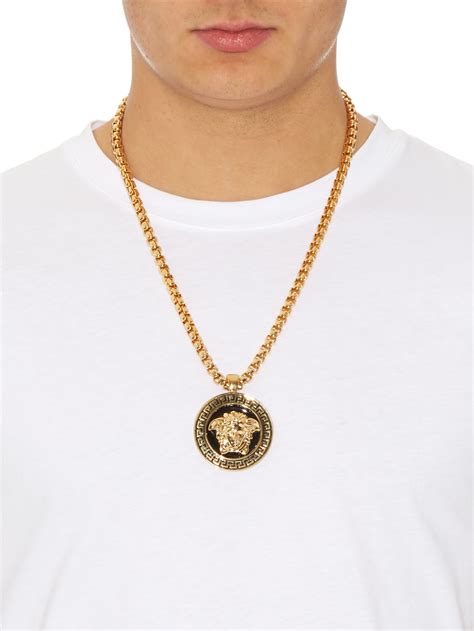 versace medusa pendant mens|medusa pendant necklace black.